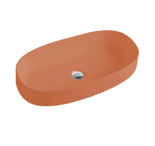 Раковина Artceram Cognac 680*350*150 отверстия для смесителя-отсутствуют Orange cameo