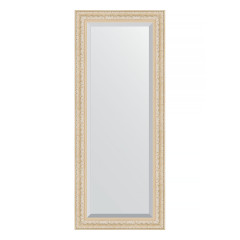 Зеркало настенное с фацетом EVOFORM в багетной раме старый гипс, 60х145 см, BY 1262