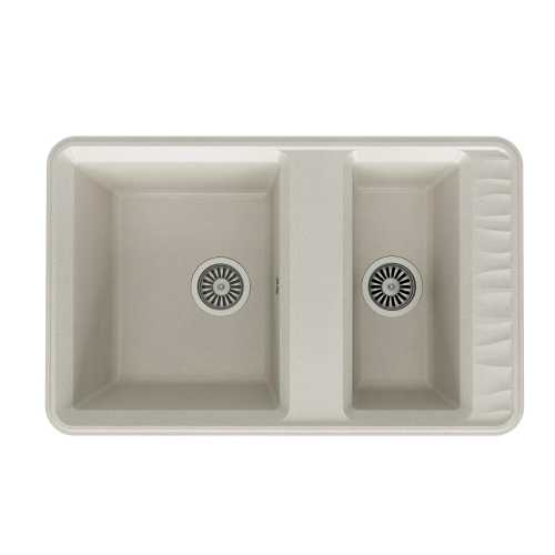 Кухонная мойка Formastone FostoGran Dune Диана, прямоугольная с крылом, цвет арктик