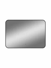 Зеркало Континент Torry Led с фоновой подсветкой, бесконтактным сенсором, черной окантовкой 1000х700