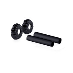 Комплект декоративных трубок SR Rubinetterie Old Style, L70 x ?18-20-1/2”, цвет чёрный матовый