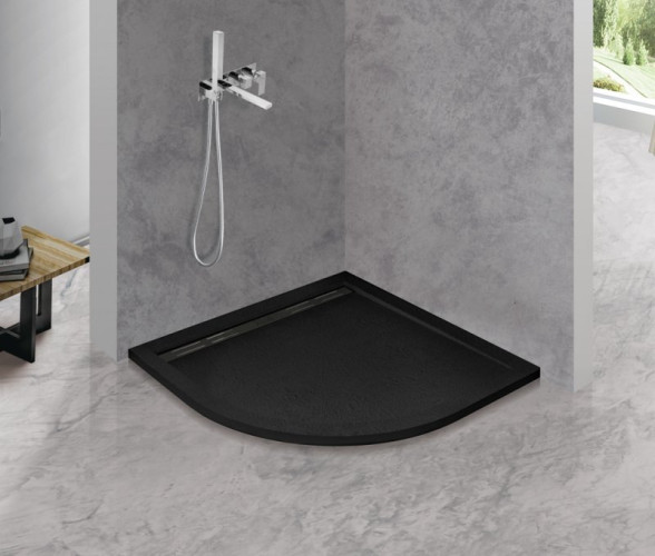 Экран для поддона из искусственного мрамора CEZARES TRAY-AS-R-90-100-SCR-NERO