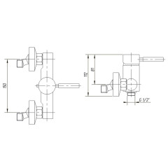 Смеситель для душа Migliore Fortis ML.FRT-5238.CR
