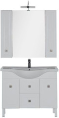 Мебель для ванной Aquanet Стайл 105 белый (2 дверцы 2 ящика)