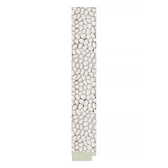 Зеркало настенное Polygon EVOFORM в багетной раме чеканка белая, 68х88 см, BY 7004