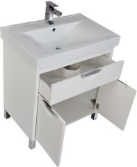 Тумба с раковиной Aquanet Гретта 75 белый
