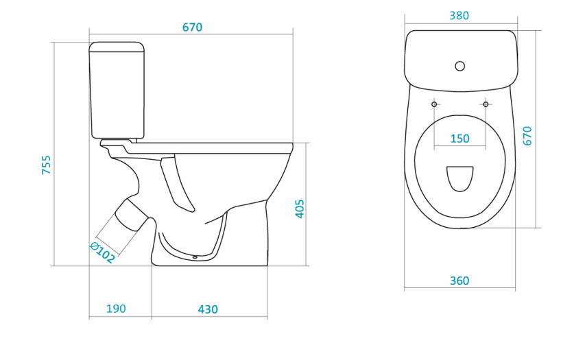 Унитаз-компакт "Бореаль" (ТАР: 2-реж., soft)