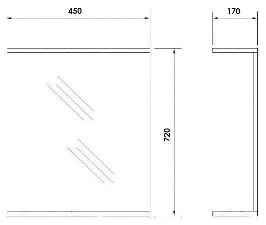 Зеркало Orange Стандарт 45 с подсветкой