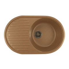 Мойка из искусственного мрамора MIXLINE ML-GM16 45,5x72 (525113)