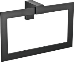 Sanibano Elegance, полотенцедержатель - кольцо, цвет черный матовый