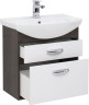 Тумба под раковину Aquanet Грейс 65 дуб кантербери/белый (2 ящика)