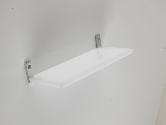 Stil Haus Mizar, полка из оргстекла, длина 60 см, цвет хром