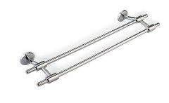 Stil Haus Pegaso, полотенцедержатель двойной, длина 45 см, цвет хром
