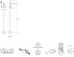 Смеситель напольный для ванны FM 081.00