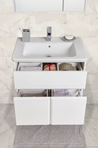 UP Модуль д/раковины 700 мм, белый глянец