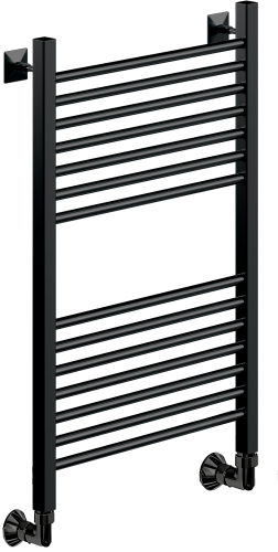 Полотенцесушитель Ника MODERN ЛМ-2 80/50 RAL9005 черный матовый