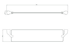 Полка стеклянная RUSH Devon (DE75610)