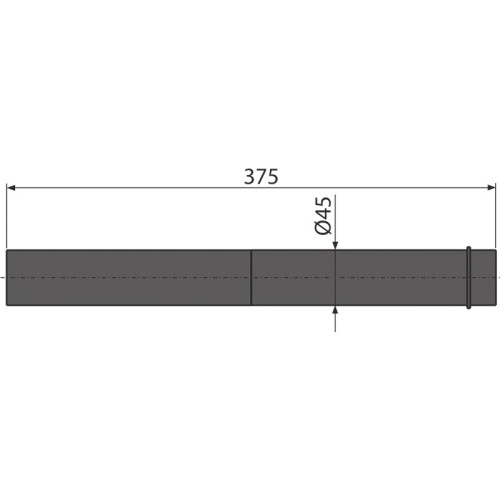 Удлинительный патрубок для подвода воды Alcadrain, к унитазу для людей с ограниченными возможностями (M147)