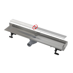 Душевой лоток Alcadrain с двухсторонней решеткой DOUBLE (APZ23-DOUBLE9-750)