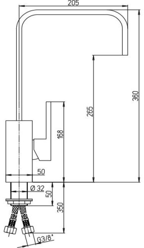Смеситель Paini Dax-R 84CR572R