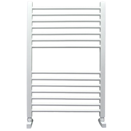 Полотенцесушитель Ника MODERN ЛМ-2 80/40 RAL9016 белый матовый с вентилями (комплект люкс)