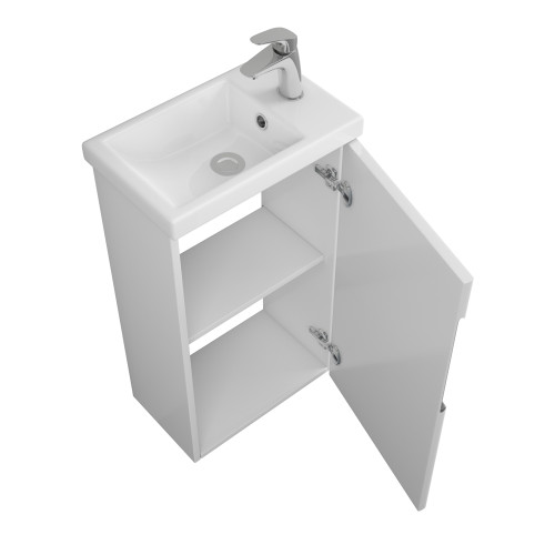 Тумба OWL 1975 RUNN 40 с дверкой, белая