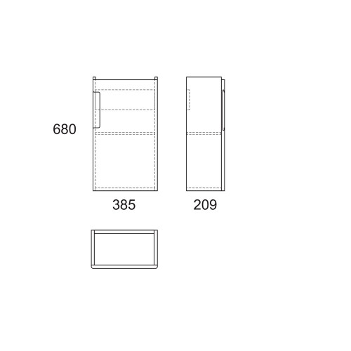 Тумба OWL 1975 RUNN 40 с дверкой, белая