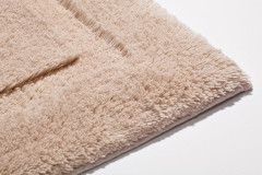 Batex Ama, односторонний прямоугольный коврик из 100% биохлопка, размер 60х100 см, цвет кремовый