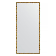 Зеркало настенное EVOFORM в багетной раме золотой бамбук, 67х147 см, BY 0763