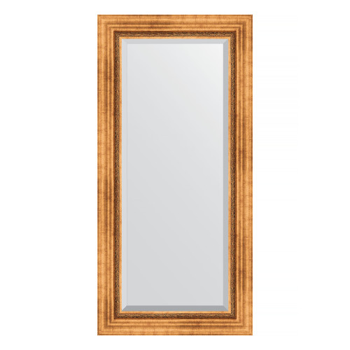 Зеркало настенное с фацетом EVOFORM в багетной раме римское золото, 56х116 см, BY 3490