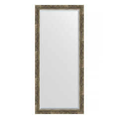 Зеркало настенное с фацетом EVOFORM в багетной раме старое дерево с плетением, 73х163 см, BY 3590