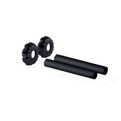 Комплект декоративных трубок SR Rubinetterie Old Style, L160 x ?18-20-1/2”, цвет чёрный матовый