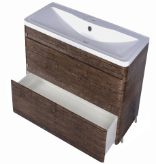 Тумба напольная Style Line Атлантика 90, Люкс старое дерево, PLUS