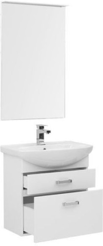 Мебель для ванной Aquanet Ирис 65 белый (2 ящика)