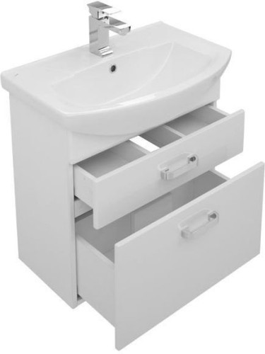 Мебель для ванной Aquanet Ирис 65 белый (2 ящика)