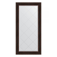 Зеркало настенное с гравировкой EVOFORM в багетной раме тёмный прованс, 79х161 см, BY 4291