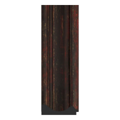 Зеркало настенное с гравировкой EVOFORM в багетной раме тёмный прованс, 79х161 см, BY 4291