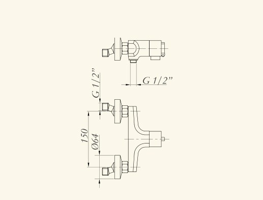 Смеситель для душа Migliore Fortis ML.FRT-5239.CR с термостатом