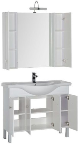 Мебель для ванной Aquanet Стайл 105 белый (4 дверцы)