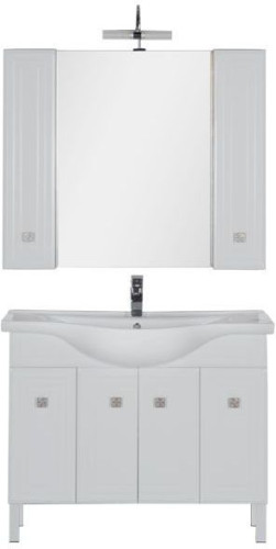 Мебель для ванной Aquanet Стайл 105 белый (4 дверцы)