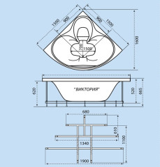 Акриловая ванна Triton Виктория