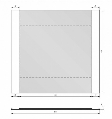 Зеркало Dreja Eco Uni 85
