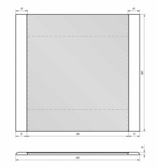 Зеркало Dreja Eco Uni 85