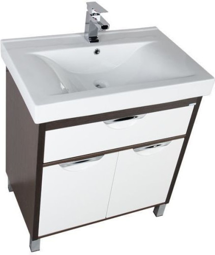 Тумба с раковиной Aquanet Гретта 75 венге