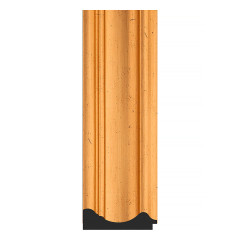 Зеркало настенное Polygon EVOFORM в багетной раме травленое золото, 59х79 см, BY 7205