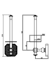 Держатель для туалетной бумаги Antik Duo 082003 Br