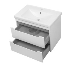 Комплект в ванную Ceruttispa тумба Эмилия grey 70 подвесная с умывальником "Кантэ 70"