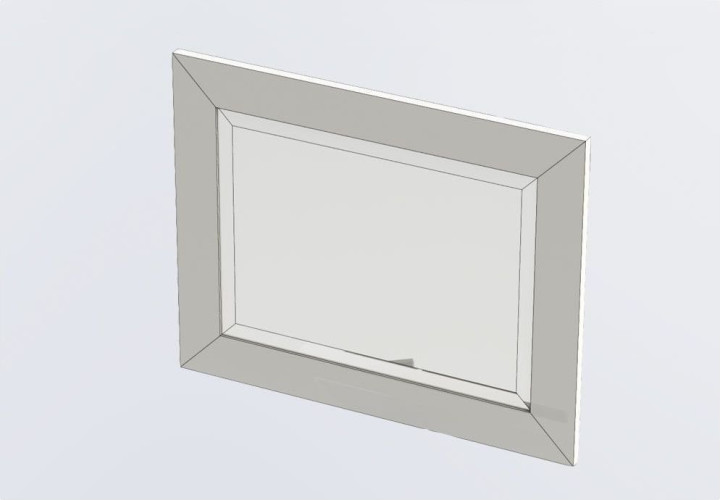 Зеркало Aquanet Мадонна 90 белый