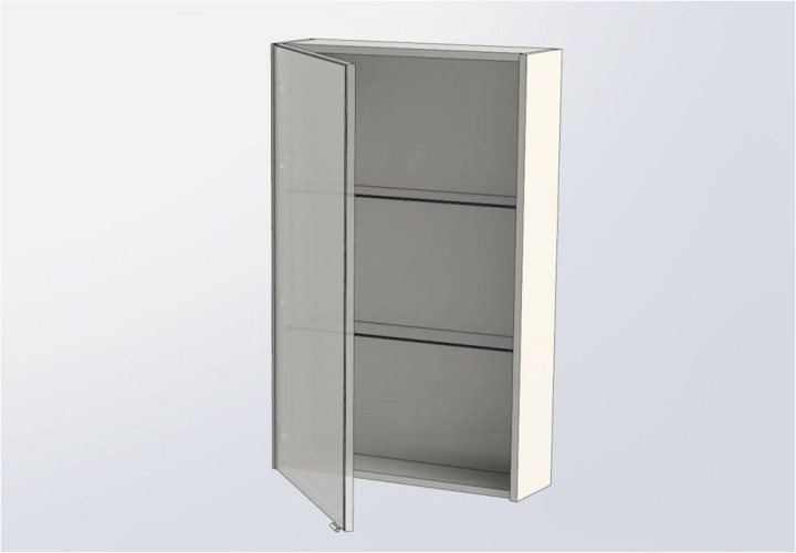 Зеркало-шкаф Aquanet Августа 58 дуб сонома