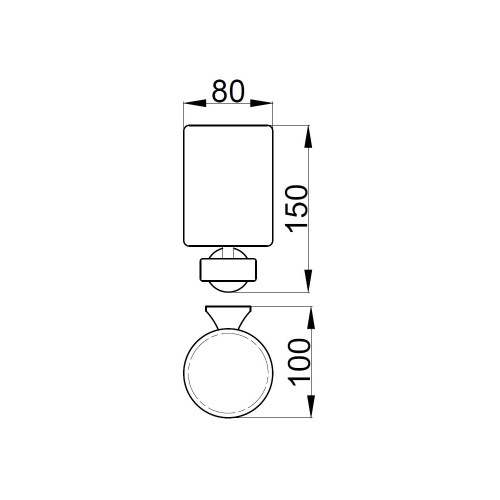 Стакан для ванной Webert Opera OA500301065, бронза